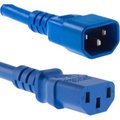 Unirise Usa 5Ft Blue C13-C14 Pdu/ Server Ultra Flexible Power Cord, Svt, 10Amp,  PWRC13C1405FBLU